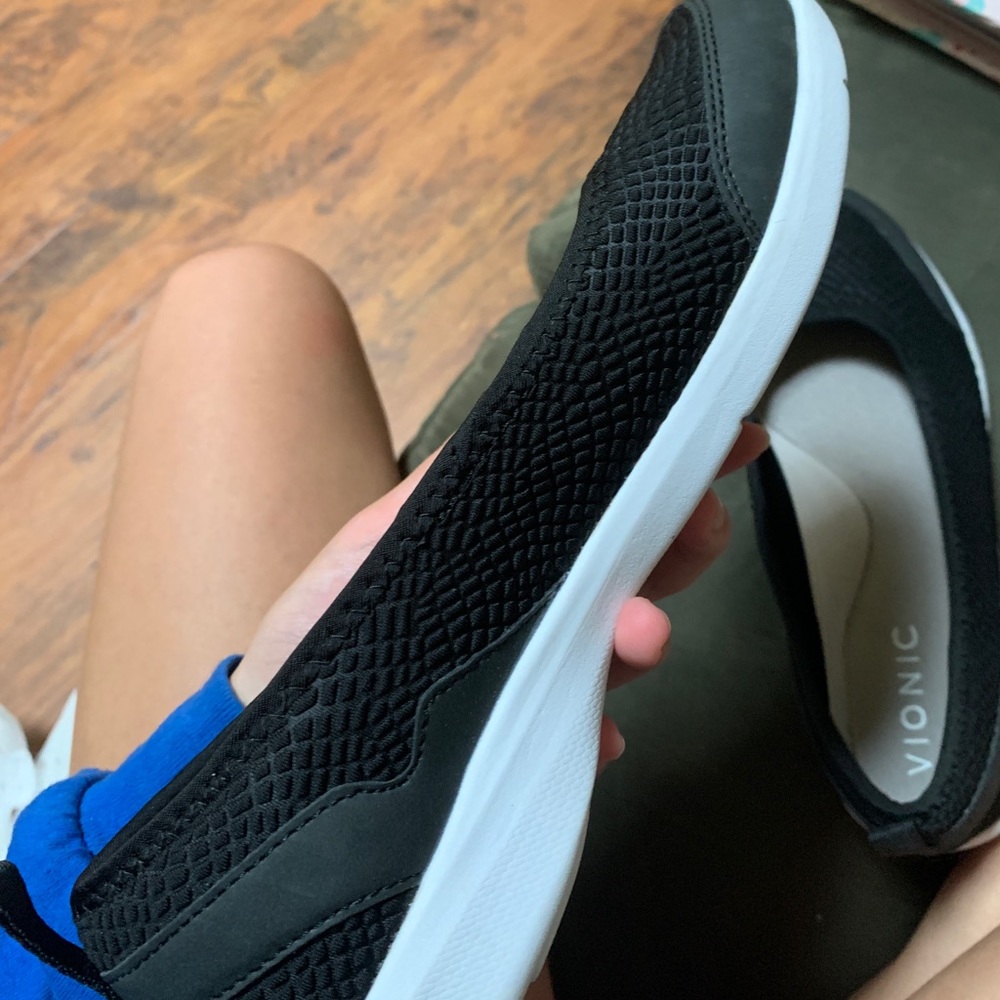 Vionic Sena Black Slide on Flats size 8.5